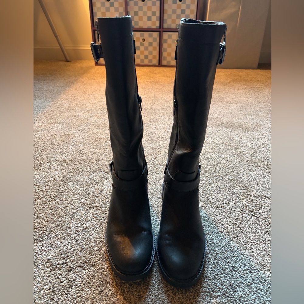 Kelly & Katie Black Knee High Boots
